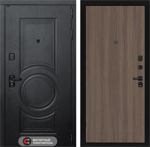 Входная дверь Гранд 05 (Альберо блэк / Ясень темный) для установки в квартиру 31273 - фото 145508