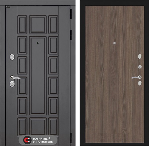 Входная дверь Нью-Йорк 5 (Венге / Ясень темный) для установки в квартиру 31278 - фото 145534