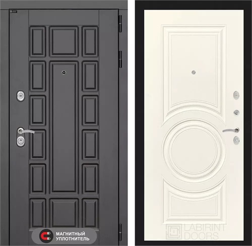 Входная дверь Нью-Йорк 23 (Венге / Веллюто Ванила) для установки в квартиру 18829 - фото 145543