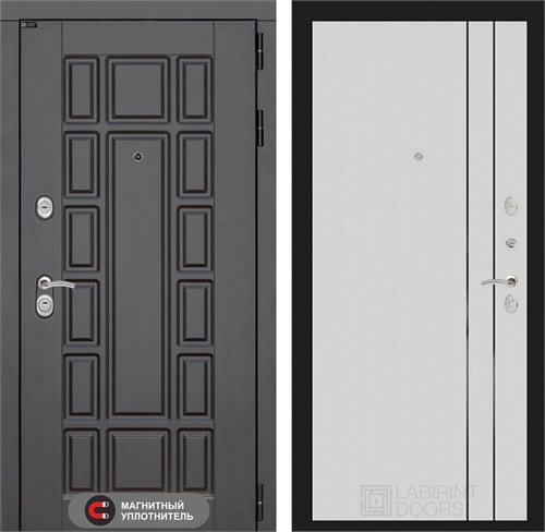 Входная дверь Нью-Йорк 10 (Венге / Белый рельеф софт) для установки в квартиру 31280 - фото 145554