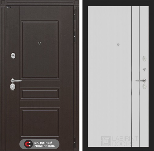 Входная дверь Мегаполис 10 Белый рельеф софт для установки в квартиру 31290 - фото 145609