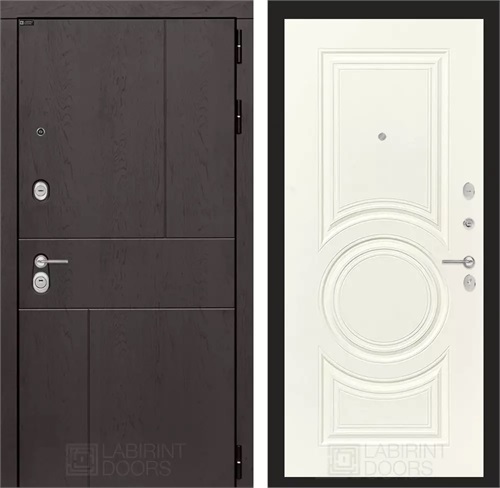 Входная дверь Урбан 23 Веллюто Ванила для установки в квартиру 18849 - фото 145625