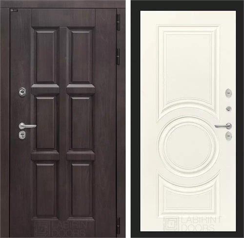 Уличная входная дверь Лондон Термо 23 (Винорит Алмон 28 / Веллюто Ванила) для частного загородного дома и дачи 18879 - фото 145847