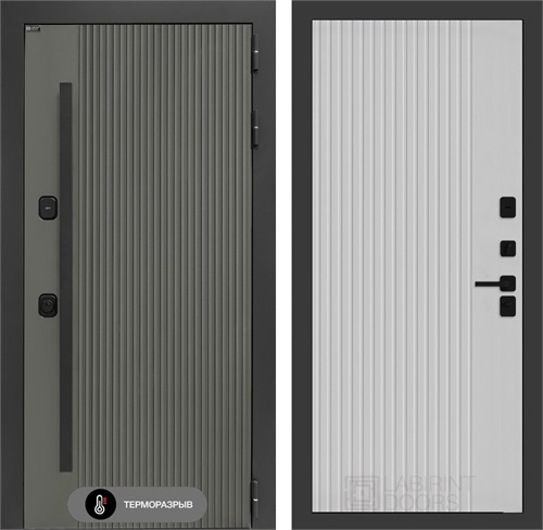 Входная дверь с терморазрывом Термолаб 1 Тепло №29 - Белый рельеф софт для частного загородного дома и дачи 31348 - фото 146195