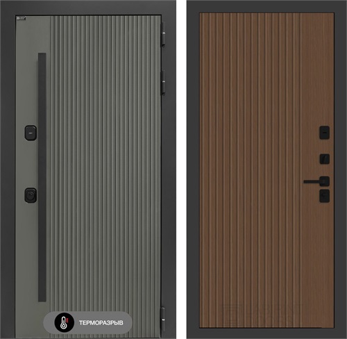 Входная дверь с терморазрывом Термолаб 1 Тепло №29 - Дуб кантри темный для частного загородного дома и дачи 31351 - фото 146210