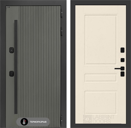 Входная дверь с терморазрывом Термолаб 1 Тепло №03 - Капучино для частного загородного дома и дачи 31356 - фото 146235