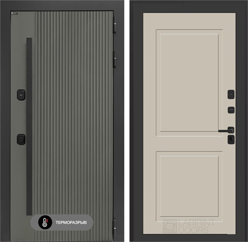 Входная дверь с терморазрывом Термолаб 1 Тепло №11 - Капучино для частного загородного дома и дачи 31359 - фото 146250