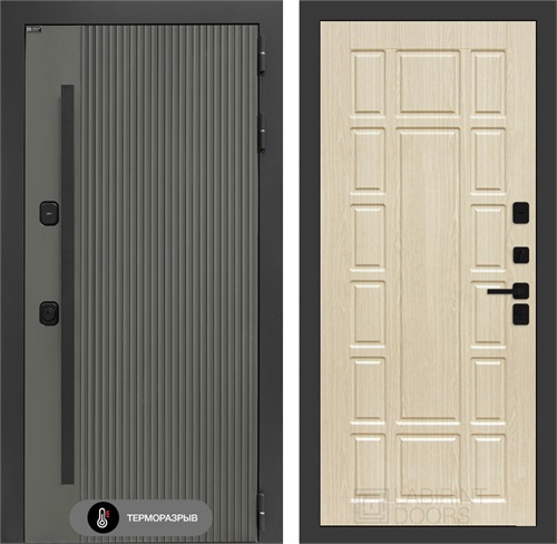 Входная дверь с терморазрывом Термолаб 1 Тепло №12 - Беленый дуб для частного загородного дома и дачи 31396 - фото 146435