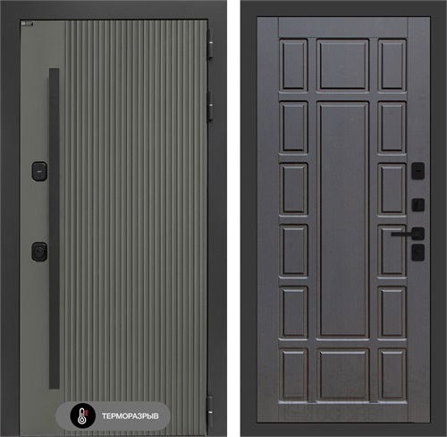 Входная дверь с терморазрывом Термолаб 1 Тепло №12 - Венге для частного загородного дома и дачи 31397 - фото 146440