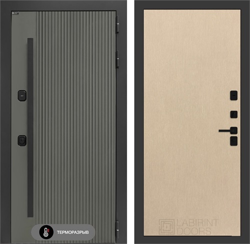 Входная дверь с терморазрывом Термолаб 1 Тепло №05 - Венге светлый для частного загородного дома и дачи 31402 - фото 146465