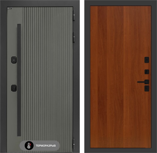 Входная дверь с терморазрывом Термолаб 1 Тепло №05 - Итальянский орех для частного загородного дома и дачи 31403 - фото 146470