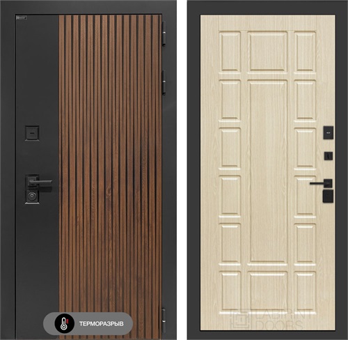 Входная дверь с терморазрывом Айслаб №12 - Беленый дуб для частного загородного дома и дачи 31456 - фото 146739