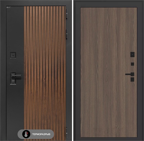 Входная дверь с терморазрывом Айслаб №05 - Ясень темный для частного загородного дома и дачи 31490 - фото 146910