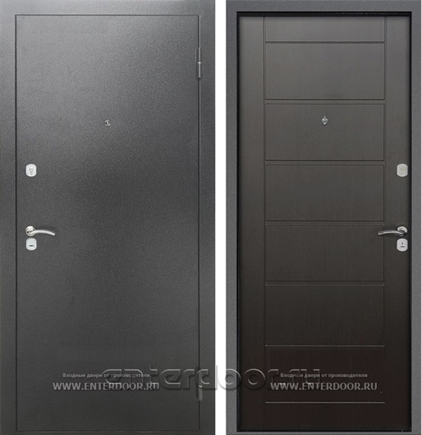 Входная металлическая дверь Армада Сити (Антик серебро / Венге)