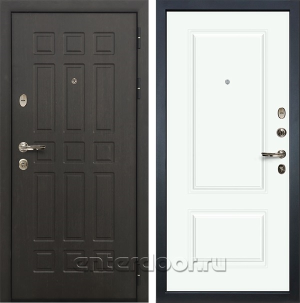 Входная металлическая дверь Лекс 8 Сенатор Вероника-1 (Эмаль белая)