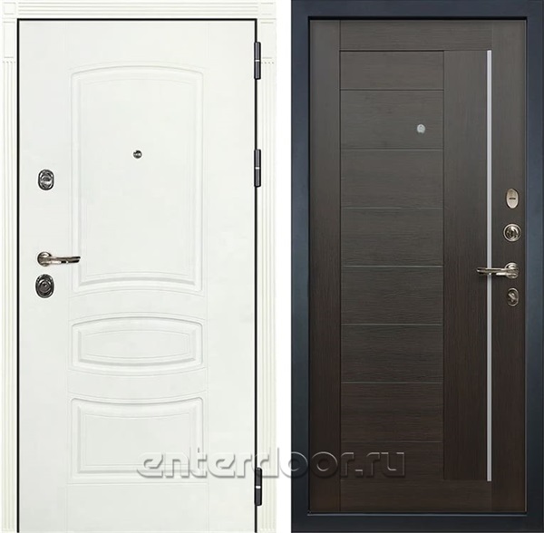 Входная дверь Лекс Сенатор 3К Шагрень белая Верджиния (№39 Венге)