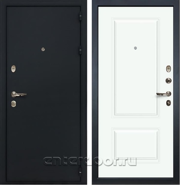 Входная металлическая дверь Лекс Рим Вероника-1 Эмаль Белая (панель №55)