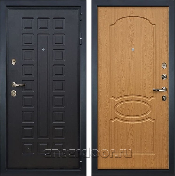 Входная металлическая дверь Лекс Гладиатор 3К Дуб натуральный (панель №15)