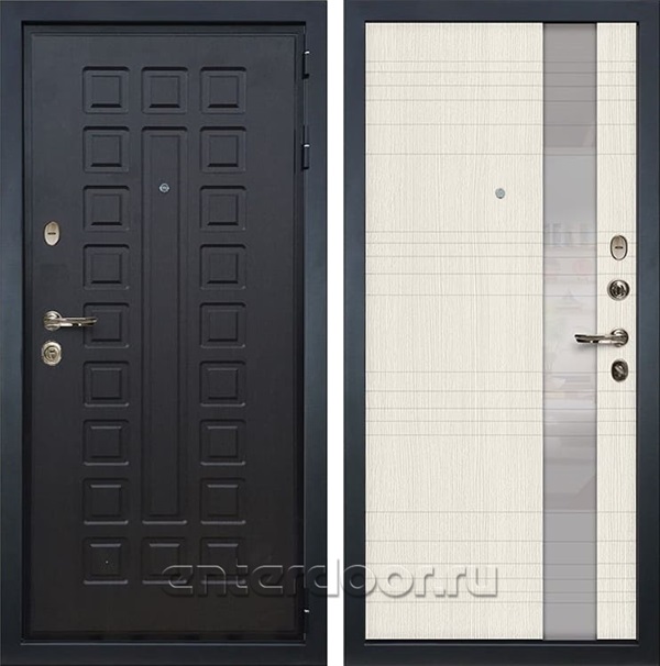 Входная металлическая дверь Лекс Гладиатор 3К Новита Дуб беленый (панель №52)