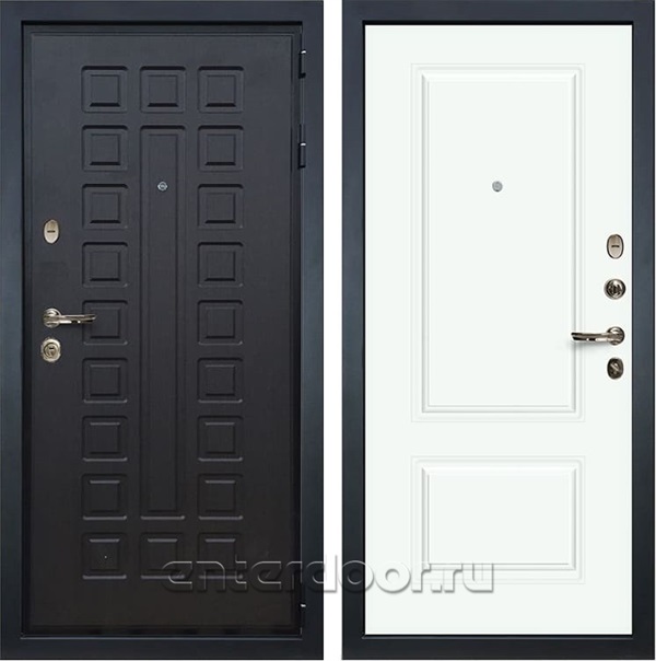 Входная металлическая дверь Лекс Гладиатор 3К Вероника-1 Эмаль Белая (панель №55)