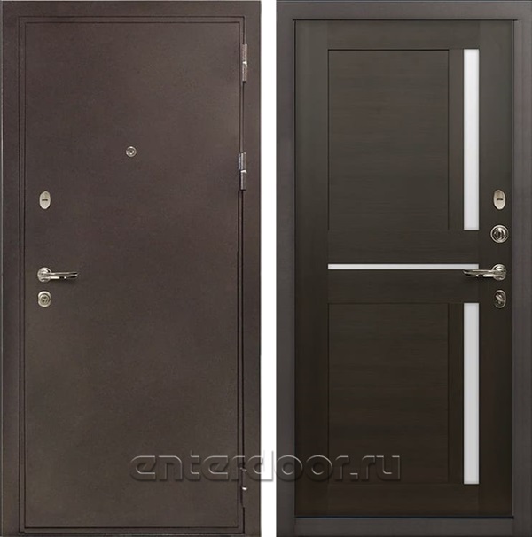 Входная металлическая дверь Лекс 5А Цезарь Баджио Венге (панель №50)