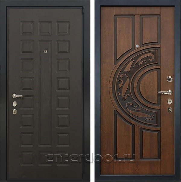 Входная металлическая дверь Лекс 4А Неаполь Mottura Голден патина черная (панель №27)