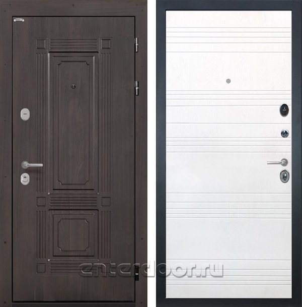 Входная металлическая дверь Интекрон Италия ФЛ-316 (Венге / Ясень белый)