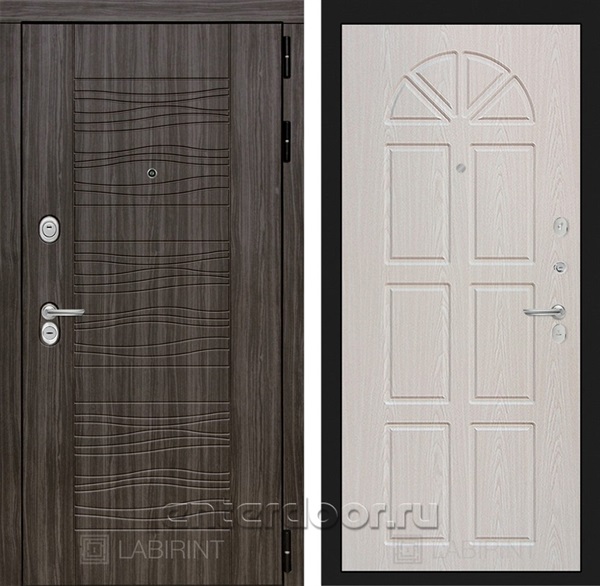 Входная металлическая дверь Лабиринт Сканди 15 (Дарк Грей / Алмон 25)