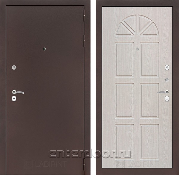 Входная металлическая дверь Лабиринт Классик 15 (Антик медный / Алмон 25)
