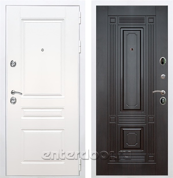 Входная металлическая дверь Армада Премиум Н ФЛ-2 (Белый / Венге)