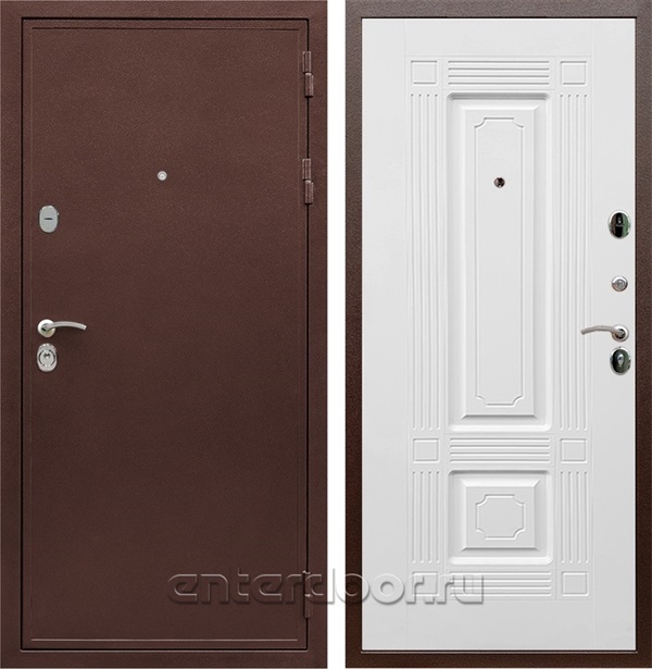 Входная дверь Армада Престиж ФЛ-2 (Медный антик / Белый силк сноу) - фото 46268