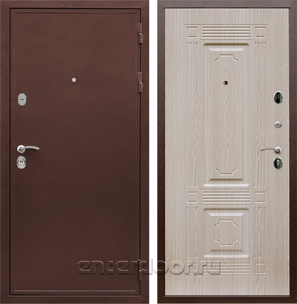 Входная дверь Армада Престиж ФЛ-2 (Медный антик / Дуб беленый) - фото 46272