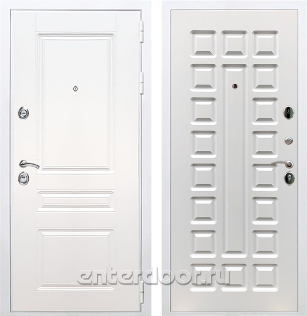 Входная металлическая дверь Армада Премиум Н ФЛ-183 (Белый / Белый ясень)