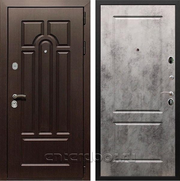Входная металлическая дверь Армада Эврика 3К ФЛ-117 (Венге / Бетон темный)
