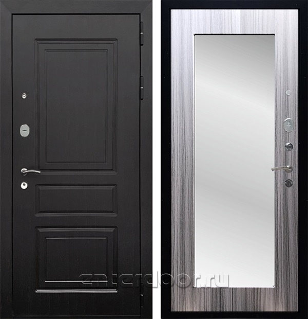 Входная дверь Армада Лондон с зеркалом Пастораль (Венге / Сандал серый) - фото 47412