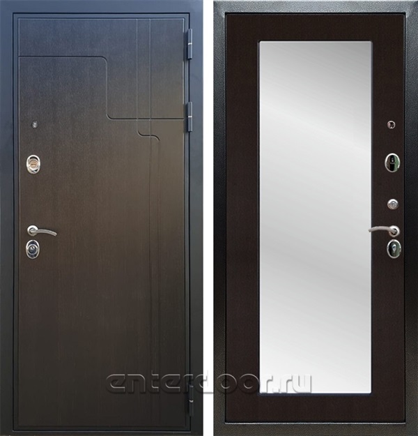 Входная дверь Армада Сидней с зеркалом Пастораль (Венге / Венге) - фото 48244