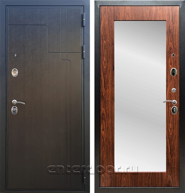 Входная дверь Армада Сидней с зеркалом Пастораль (Венге / Берёза морёная) - фото 48273