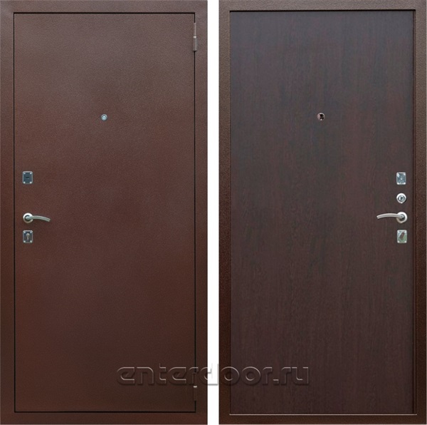 Входная металлическая дверь Армада Эконом (Антик медь / Венге)