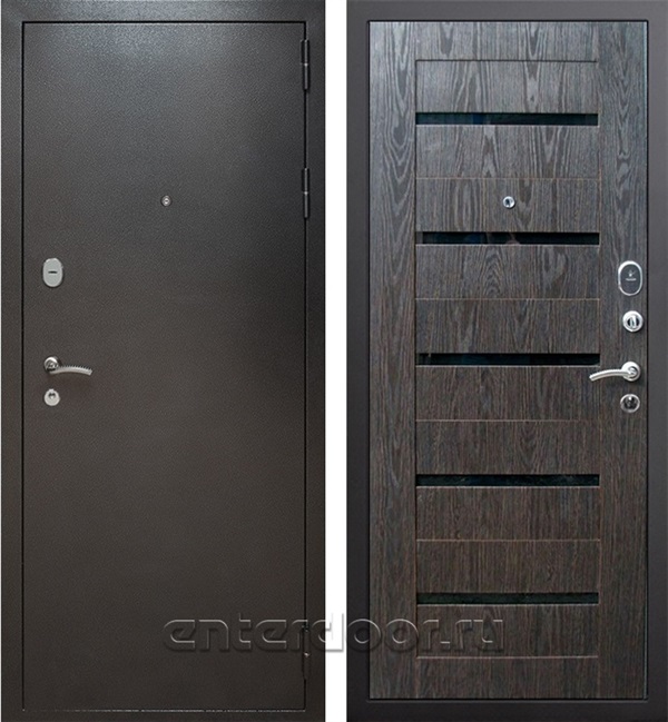 Входная металлическая дверь Армада Титан (Антик серебро / Венге тангент)