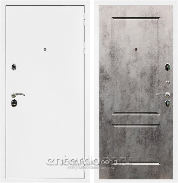 Входная дверь Армада Престиж ФЛ-117 (Белая шагрень / Бетон тёмный) - фото 48709