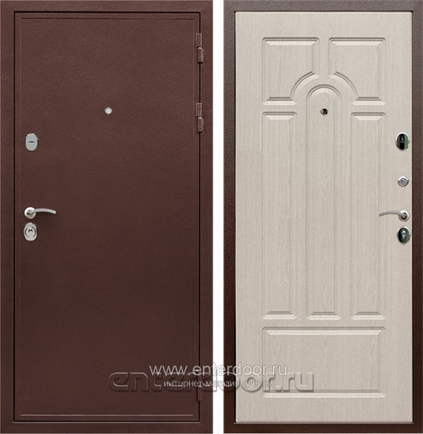 Входная металлическая дверь Армада 5А (Медный антик / Беленый дуб)