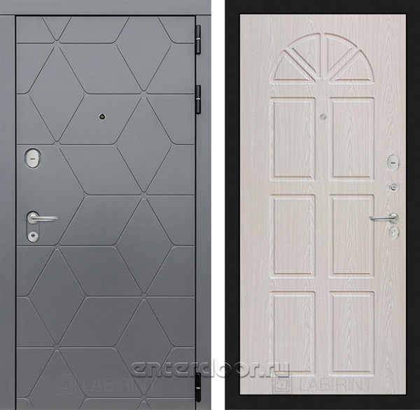 Входная металлическая дверь Лабиринт Cosmo 15 (Графит / Алмон 25)