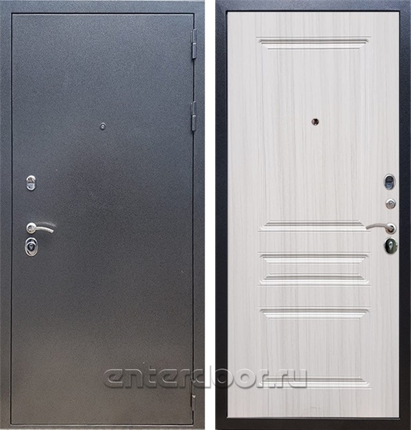 Входная дверь Армада Оптима ФЛ-243 (Антик серебро / Сандал белый) - фото 49823