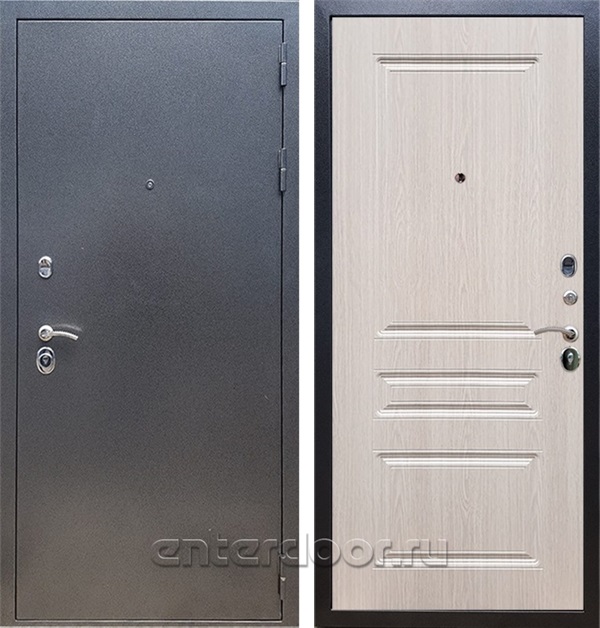 Входная дверь Армада Оптима ФЛ-243 (Антик серебро / Дуб беленый) - фото 49834