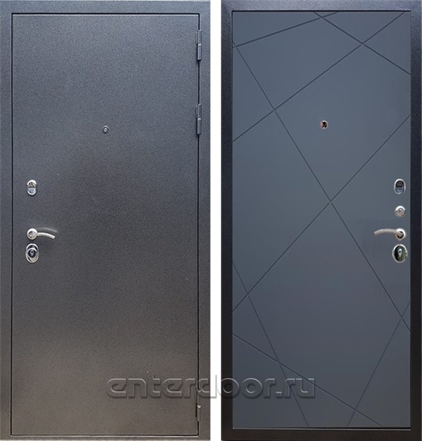 Входная дверь Армада Оптима ФЛ-291 (Антик серебро / Графит софт) - фото 49887