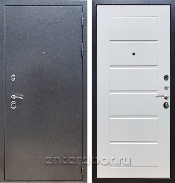 Входная дверь Армада Оптима Сити (Антик серебро / Белый ясень) - фото 49957