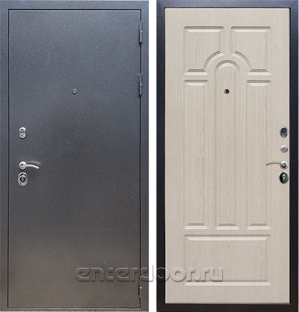 Входная дверь Армада Оптима ФЛ-58 (Антик серебро / Белёный дуб) - фото 50006
