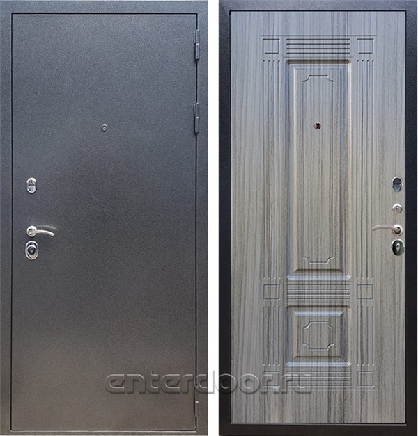 Входная дверь Армада Оптима ФЛ-2 (Антик серебро / Сандал серый) - фото 50053