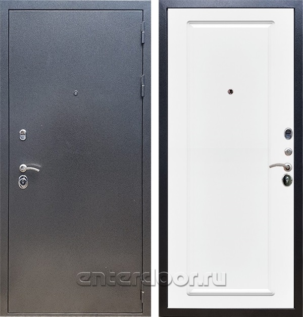 Входная дверь Армада Оптима ФЛ-119 (Антик серебро / Белый матовый) - фото 50067