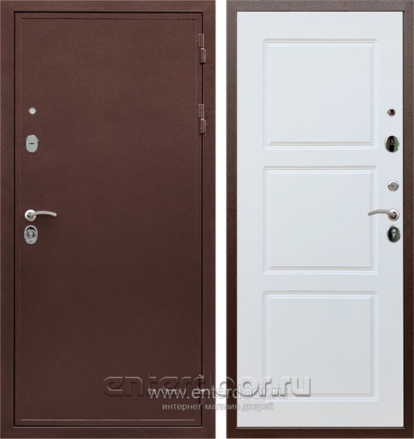 Входная дверь Армада Престиж ФЛ-3 (Медный антик / Белый матовый) - фото 50309